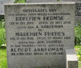Graf van Marchien Phebes op de Zuiderbegraafplaats in Groningen