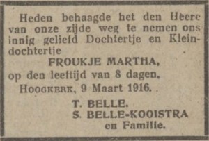 Nieuwsblad van het Noorden, 11 maart 1916
