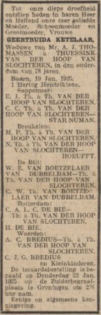 Nieuwsblad van het Noorden, 20 januari 1925