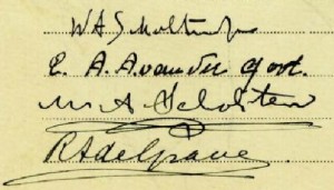 Ondertekeningen huwelijksakte, Groningen 26 oktober 1925
