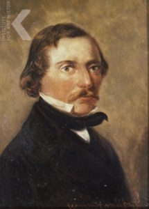 Jakobus Nicolaas Tjarda van Starkenborgh Stachouwer (1822-1895) Portret geschilderd door zijn broer Willem
