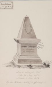 Grafmonument van Petrus Driessen op de Noorderbegraafplaats Groningen