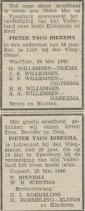 Nieuwsblad van het Noorden, 24 mei 1940