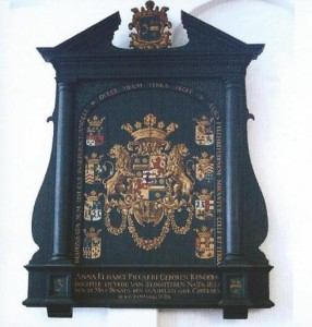 Rouwbord Anna Elisabeth Rengers in de Hervormde kerk van Slochteren