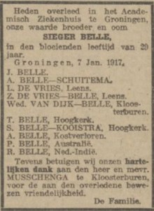 Nieuwsblad van het Noorden, 13 januari 1917
