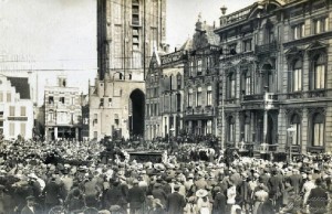 Uitvaart Willem Albert Scholten bij het Scholtenhuis