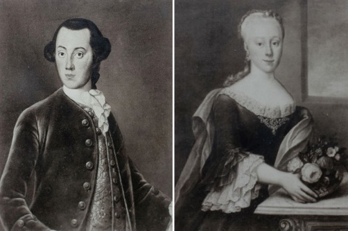 Wicher van Swinderen en Octavia Cornelia van Rehden (afbeelding van historiegaasterland.nl)